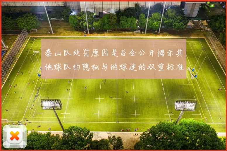 泰山队处罚原因是否会公开揭示其他球队的隐秘与地球迷的双重标准