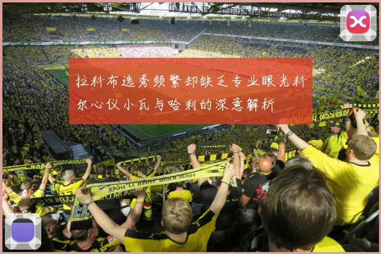 拉科布选秀频繁却缺乏专业眼光科尔心仪小瓦与哈利的深意解析